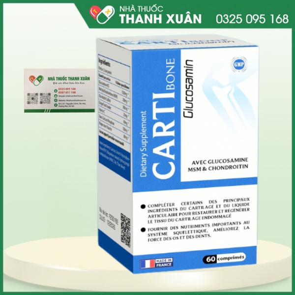 CatriBone Glucosamin - Giúp phục hồi và tái tạo các mô sụn khớp bị tổn thương